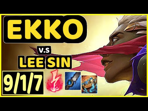 DIAMONDPROX (EKKO) vs LEE SIN - 9/1/7 KDA JUNGLE GAMEPLAY - EUW Ranked GRANDMASTER