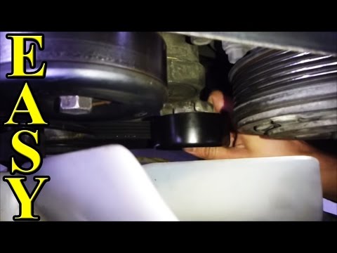 Belt Tensioner Pulley, How to replace (EASY and CHEAP)