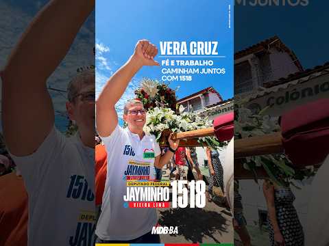 Fé e trabalho caminham juntos com 1518 | Jayminho 1518 para Deputado Federal