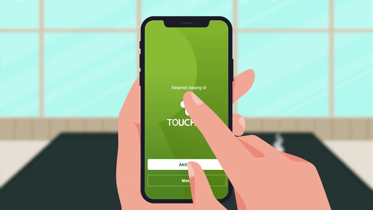 Touchbiz account activation — 2D animation