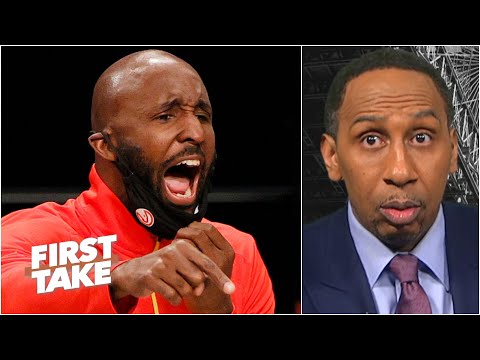 斯蒂芬-A.對勞埃德-皮爾斯被老鷹解僱一事 "疑神疑鬼"--《第一時間》。 (Stephen A. is 'suspicious and alarmed' about Lloyd Pierce being fired by the Hawks | First Take)