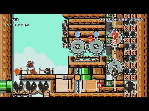 3-4 Bob-Omb's Battleship Brigade by Artemis - Super Mario Maker - No Commentary 1bm