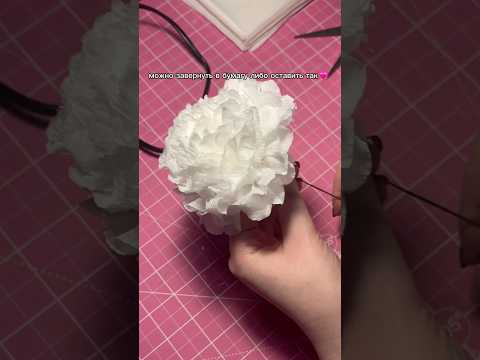 туториал на цветы из салфеток!! #8марта #арт #art #тренды