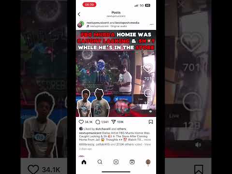 FBG MURDA HOMIE SHOT AND CAUGHT LACKING INSIDE THE STORE #chiraq #fbgmurda #murdernews #oblock