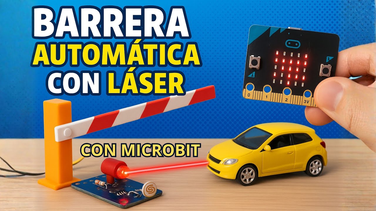 Barrera automática con láser y micro:bit