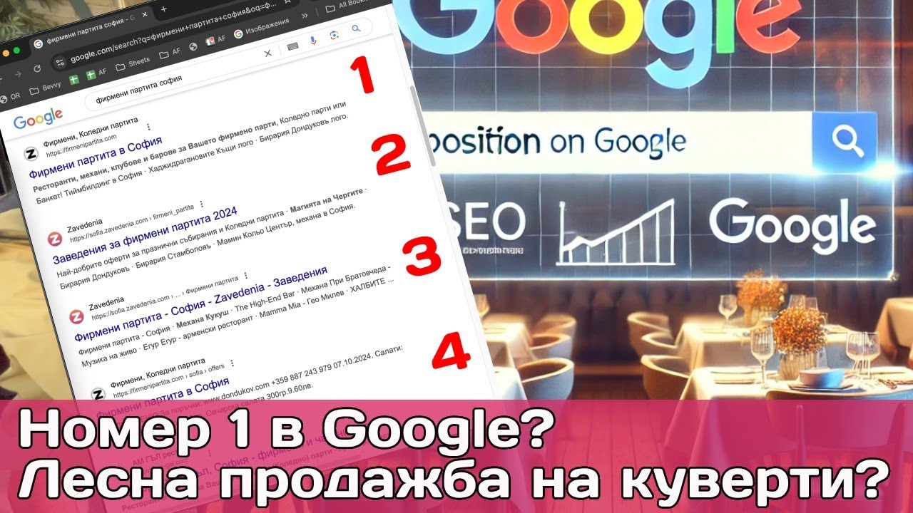 Фирмени партита и Нова година: Как ресторантите да превземат Google с минимален бюджет