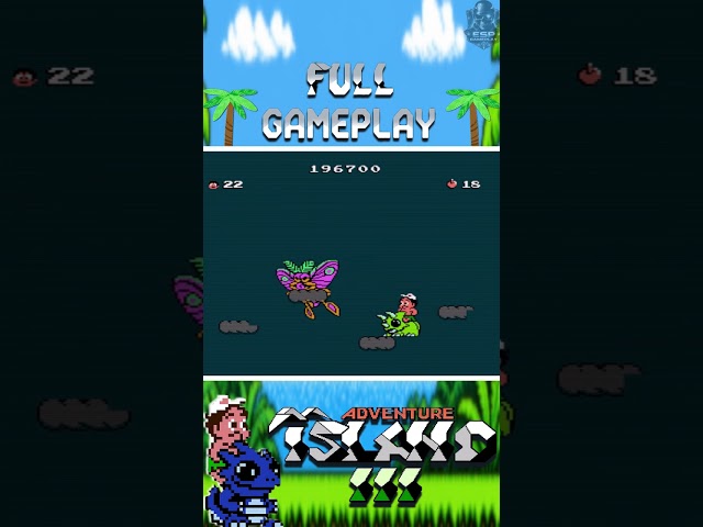 Vídeo relacionado con Pixel DemonMG Retro NES Posters Gaming Super Nintendo Adventure Island 3 Póster A3
