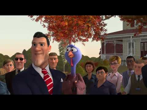 Trailer climax: the turkeys turn the tables as the score hits its brass-heavy finale
