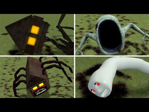 EVOLUTION OF MONSTERS: HOUSEHEAD BUS EATER,TRAIN EATER, BUS EATER, CAR EATER, TRAIN BUSEATER(GMOD)!