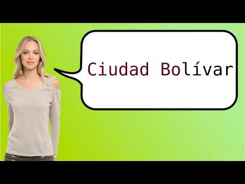 Como dizer 'Ciudad Bolívar' em ingles?