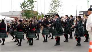 Timmins Police Pipes & Drums on Parade