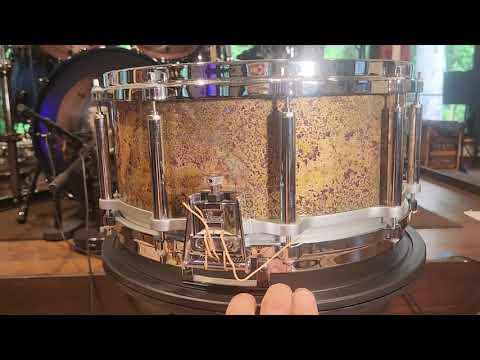 DIY Patina on Pearl Brass Free Floater Shell for 6.5" #pearldrums