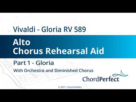 Vivaldi's Gloria Part 1 - Gloria - Alto Chorus Rehearsal Aid