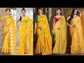 Designer Yellow Saree Ideas Traditional Yellow Saree Designs Yellow Cotton Saree Styles Yellow