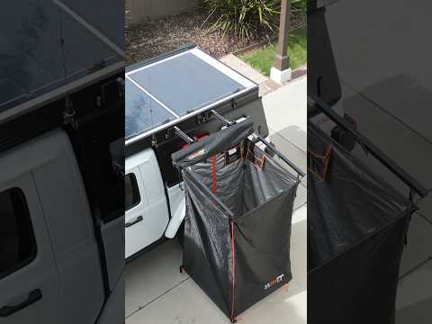 Shower Tent Bracket, perfect solution to get it away from the rig!