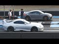 Toyota Supra vs Audi TT RS - drag racing