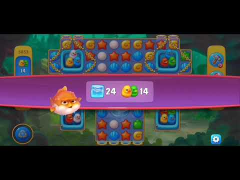 Fishdom 5853 Hard Level - NO 💣🧨💥
