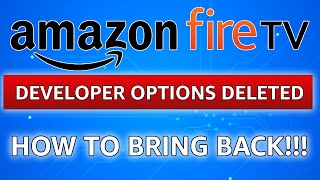 Fire TV Devices | How to Enable Developer Options