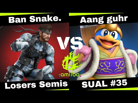 SUAL Amiibo Tournament #35 Losers Semis - Ban Snake. (Snake) Aang guhr (King Dedede)