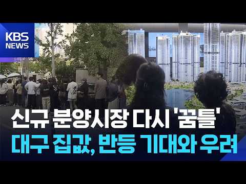 신규 분양시장 다시 &#39;꿈틀&#39;…대구 집값, 반등 기…
