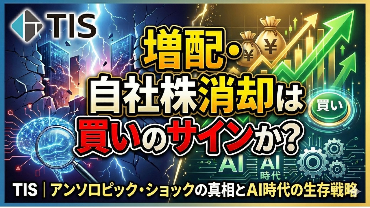 【3626】TIS決算解説｜アンソロピック・ショックの真相とAI時代の生存戦略。増配・自社株消却は買いのサインか？