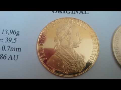 4 Ducat Austria oryginal and fake