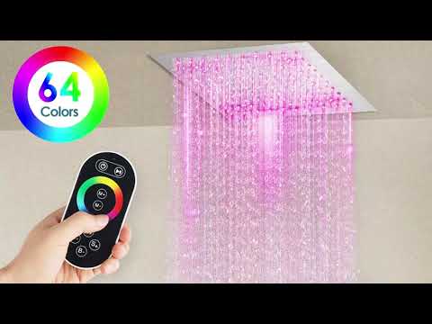 EVERSTEIN 6378 Brushed Nickel Luxury LED Shower System