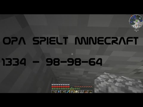 Opa spielt Minecraft 1334 - 98-98-64