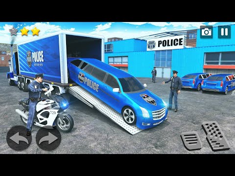 Transporting Police Vehicles in Cargo Plane - Police Car Transporter Simulator - Android Gameplay