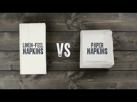 Linen-Feel Napkins vs. Paper Napkins