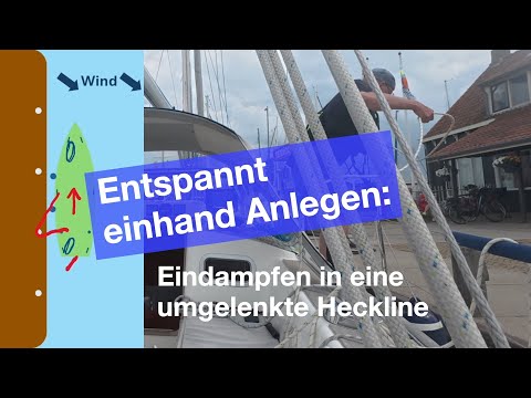 Relaxed single-handed docking: Steaming into a deflected stern line.