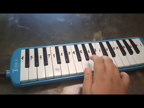 lagu tidur fang versi pianika  tanpa tuts hitam