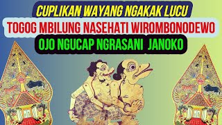 Download lagu Cuplikan Wayang Ngakak Lucu - Togog Mbilung Nasehati Wirombonodewo Ojo Ngucap Ngrasani Janoko mp3