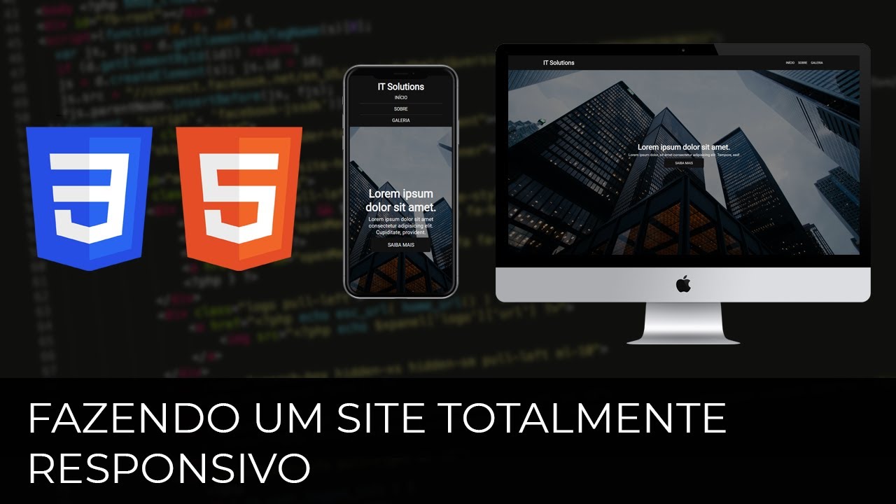 Fazendo um site TOTALMENTE RESPONSIVO e Mobile-Friendly - HTML & CSS