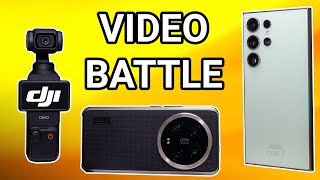 Which Records Best? DJI Osmo Pocket 3 vs Xiaomi 14 Ultra vs Galaxy S24 Ultra Video Test