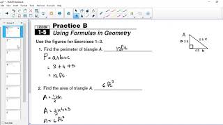 Chapter 1.5 Practice Workbook Answers