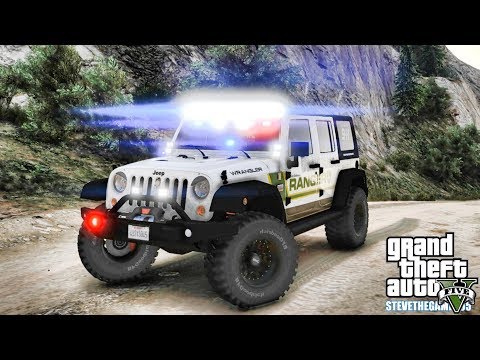 GTA 5 MODS LSPDFR 0.4.1 - PARK RANGER PATROL!!! (GTA 5 REAL LIFE PC MOD) JEEP