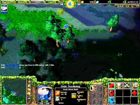 Dota 6.72 How to kill Roshan with 2 hits