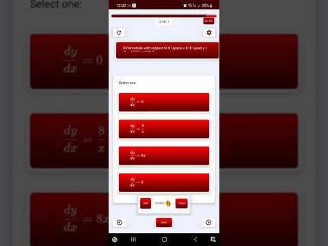Calculus Math Quiz and Game Video