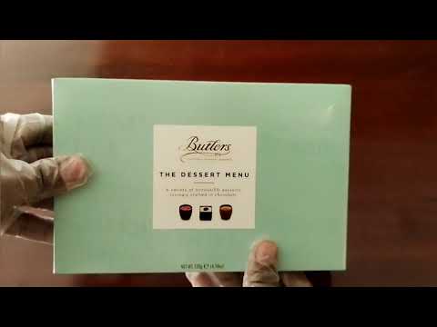 Butler's chocolate open box
