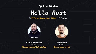 Rust ile async/.await | Emin Fedar - Rust Türkiye