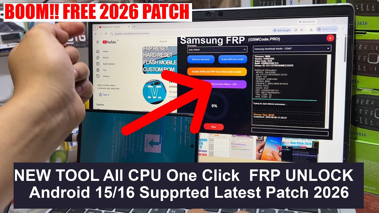 Samsung FRP BYPASS / Remve Google Account All Samsung 2026 Android 15/17 | FRP UNLOCK Samsung 2026