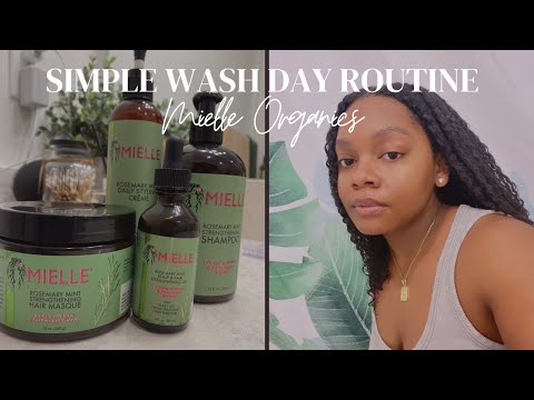 SIMPLE WASH DAY ROUTINE | Low Porosity | Mielle...