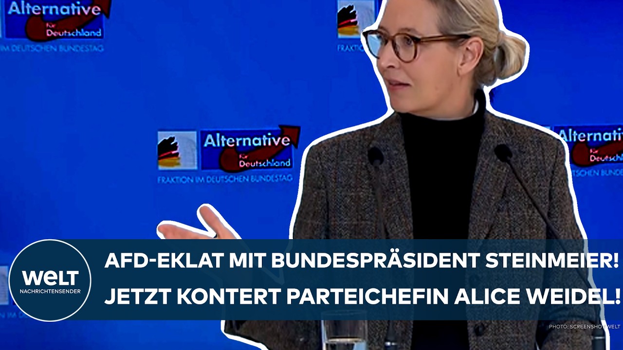 DEUTSCHLAND: AfD-Eklat mit Bundespräsident Steinmeier! Jetzt kontert Parteichefin Alice Weidel!