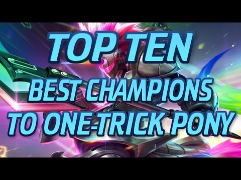 Top 10 BEST One-Trick Pony Champions For Carrying In Ranked - TRY TO GUESS #1