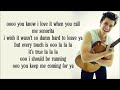 Shawn Mendes Señorita Lyrics Ft Camila Cabello
