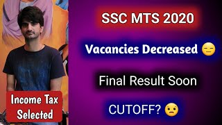 SSC MTS 2020 Final Vacancies Decreased by 84 | Final Result Soon | Cutoff? | Stay Strong