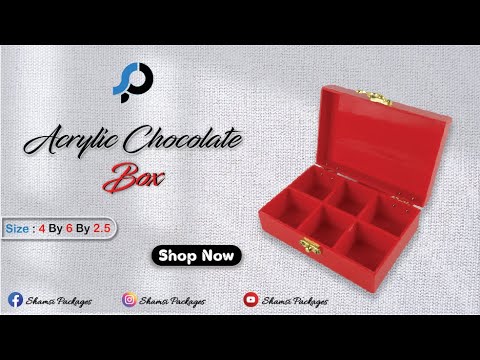 Acrylic Box | Chocolate Box | Gift Box | Gift | Valentine Day | Shamsi Packages