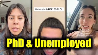 博士号を取得しても仕事がない - 新卒者は失業中