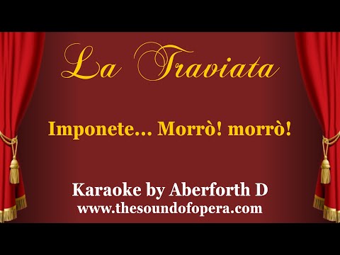 LA TRAVIATA KARAOKE 17 - Imponete... Morrò! (Duet Violetta & Germont - Part 4) | Aberforth D